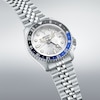Thumbnail Image 3 of Seiko 5 Sports SKX GMT Men's Bi-Colour Bezel Silver Cloud Dial Bracelet Watch