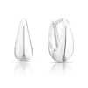 Thumbnail Image 1 of Silver Tone Plain Chunky Hoop Earrings