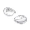 Thumbnail Image 2 of Silver Tone Plain Chunky Hoop Earrings