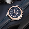 Thumbnail Image 6 of Maserati Successo Men's Blue Chrono Dial Blue Leather Strap Watch