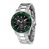 Thumbnail Image 1 of Maserati Competizione Men's Green Bezel Stainless Steel Bracelet Watch