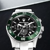 Thumbnail Image 6 of Maserati Competizione Men's Green Bezel Stainless Steel Bracelet Watch