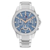 Thumbnail Image 1 of Tommy Hilfiger Ladies' Blue Chronograph Dial Stainless Steel Bracelet Watch