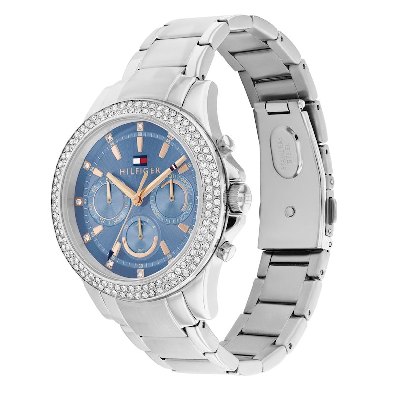 Main Image 2 of Tommy Hilfiger Ladies' Blue Chronograph Dial Stainless Steel Bracelet Watch