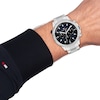 Thumbnail Image 4 of Tommy Hilfiger Men's Blue Chronograph Dial Stainless Steel Bracelet Watch