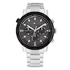 Thumbnail Image 1 of Tommy Hilfiger Men's Black Chronograph Stainless Steel Bracelet Watch