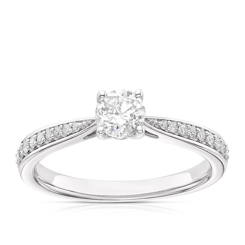 half carat Diamond engagement rings