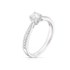 Thumbnail Image 2 of 9ct White Gold 0.50ct Diamond Claw Set Solitaire Ring