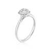 Thumbnail Image 2 of 18ct White Gold 0.33ct Diamond Round Halo Cluster Ring