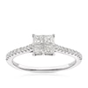 Thumbnail Image 1 of 14ct White Gold 0.50ct Diamond Princess Cut Cluster Ring