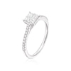 Thumbnail Image 2 of 14ct White Gold 0.50ct Diamond Princess Cut Cluster Ring