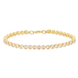 Gold Plated Cubic Zirconia Tennis Bracelet