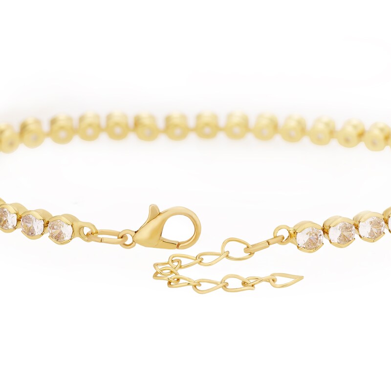 Main Image 3 of Gold Plated Cubic Zirconia Tennis Bracelet