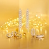 Thumbnail Image 4 of Gold Plated Cubic Zirconia Triple Row Drop Earrings