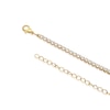 Thumbnail Image 3 of Gold Plated Cubic Zirconia 16" Tennis Necklace