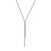Thumbnail Image 1 of Gold Plated Cubic Zirconia Y Drop Pendant Necklace