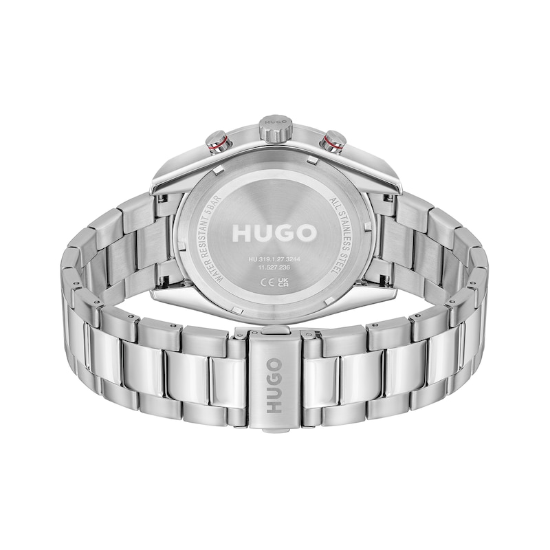 Main Image 2 of HUGO #FAST Men's Multifunction White Dial Stainless Steel Bracelet Watch