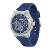 Thumbnail Image 3 of HUGO #GRAIL SKELETON Men's Multifunction Blue Silicon Strap Watch