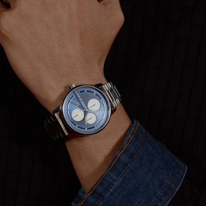 Main Image 4 of HUGO #STAMP MULTI Men's Blue Dial Stainless Steel Bracelet Watch