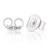 Thumbnail Image 3 of Emmy London Platinum Plated Sterling Silver Round & Baguette Cubic Zirconia Chunky Hoop Earrings