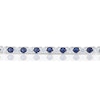 Thumbnail Image 2 of Emmy London Platinum Plated Sterling Silver Blue & Clear Cubic Zirconia Tennis Bracelet