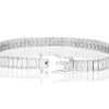 Thumbnail Image 3 of Emmy London Platinum Plated Sterling Silver Baguette-Shaped Cubic Zirconia Tennis Bracelet