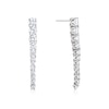 Thumbnail Image 1 of Emmy London Platinum Plated Sterling Silver Round Cubic Zirconia Graduated Drop Earrings