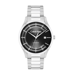 Calvin Klein Men's Automatic Black Dial Stainless Steel Watch