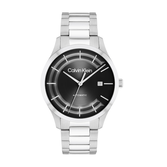 Calvin Klein Men's Automatic Black Dial Stainless Steel Watch