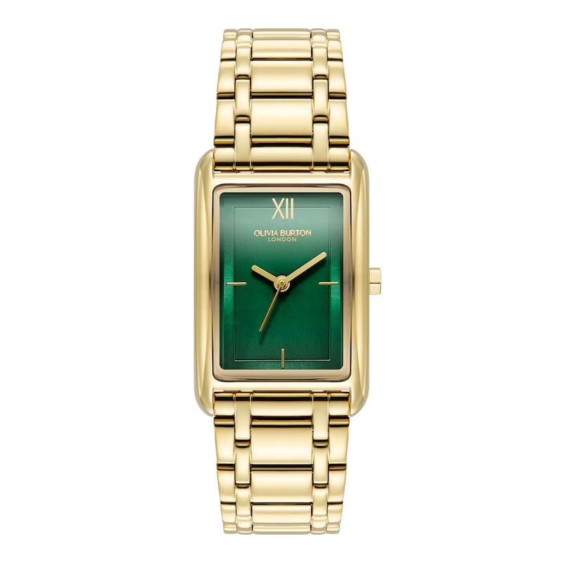 Main Image 1 of Olivia Burton Grove Ladies' Green Dial Gold Tone Bracelet Watch