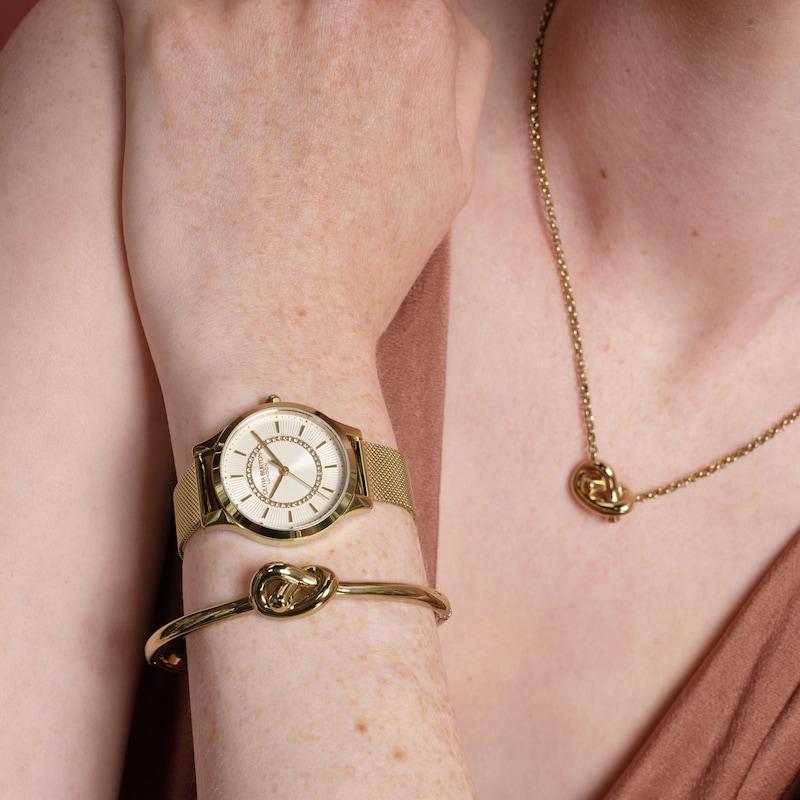 Main Image 6 of Olivia Burton Ladies' Gold Tone Mesh Bracelet Watch