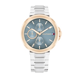 Tommy Hilfiger Ladies' Blue Dial Carnation Gold Tone Bracelet Watch