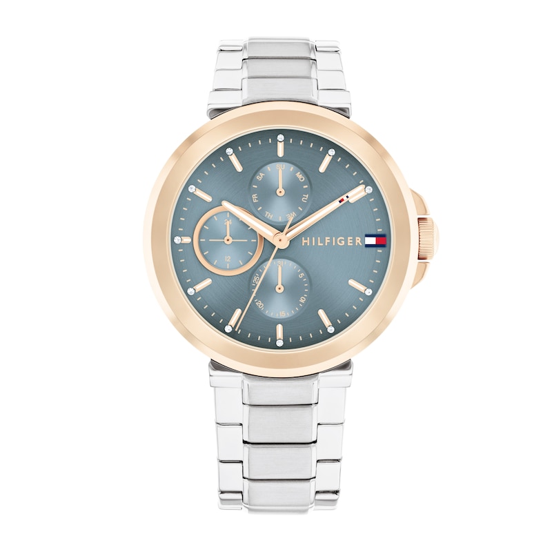 Main Image 1 of Tommy Hilfiger Ladies' Blue Dial Carnation Gold Tone Bracelet Watch