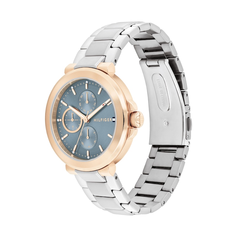 Main Image 2 of Tommy Hilfiger Ladies' Blue Dial Carnation Gold Tone Bracelet Watch