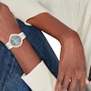 Thumbnail Image 4 of Tommy Hilfiger Ladies' Blue Dial Carnation Gold Tone Bracelet Watch