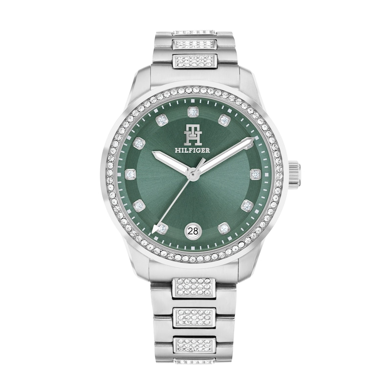 Main Image 1 of Tommy Hilfiger Ladies' Crystal Bezel Stainless Steel Bracelet Watch