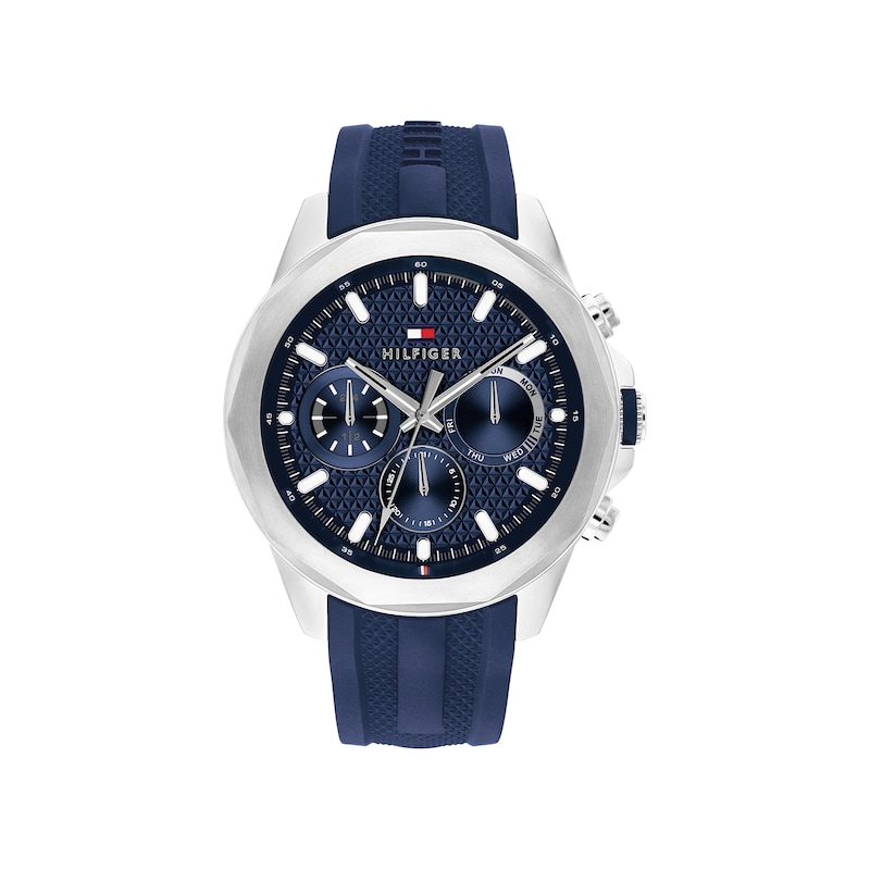 Main Image 1 of Tommy Hilfiger Men's Blue Tone Silicone Strap Watch