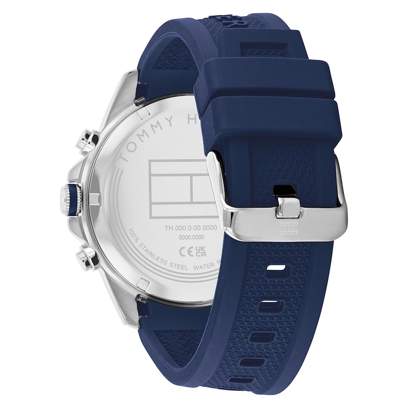 Main Image 3 of Tommy Hilfiger Men's Blue Tone Silicone Strap Watch