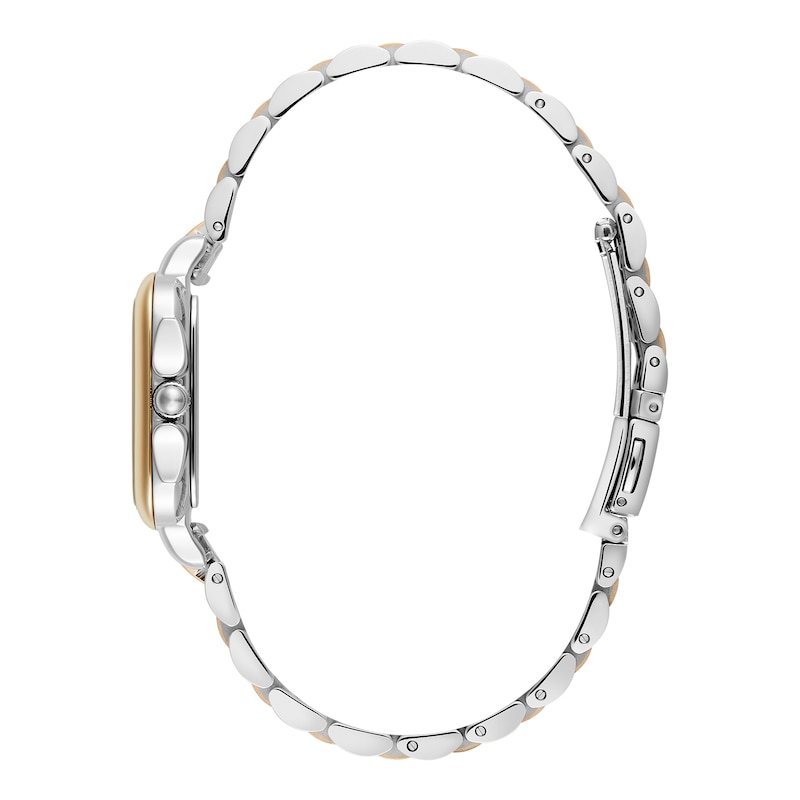Main Image 4 of Olivia Burton Grosvenor Ladies' Black Dial Two Tone Gold Tone Bracelet Watch