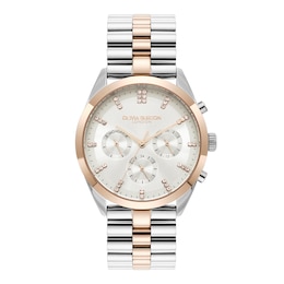 Olivia Burton City Classic Ladies' Stainless Steel & Rose Gold Tone Watch