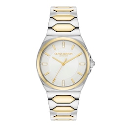 Olivia Burton Lustre Ladies' Stainless Steel & Gold Tone Bracelet Watch