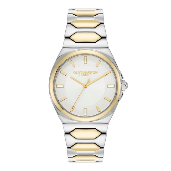 Olivia Burton Lustre Women's Stainless Steel & Gold Tone Bracelet Watch