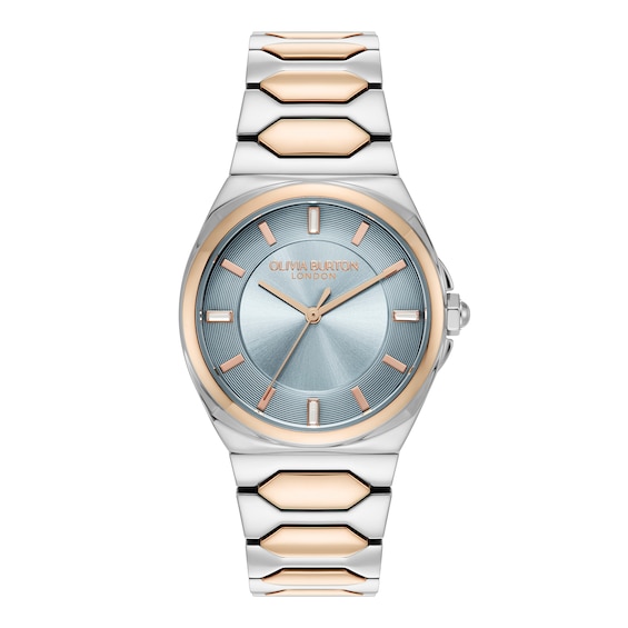 Olivia Burton Ladies' Lustre Stainless Steel & Rose Gold Tone Bracelet Watch