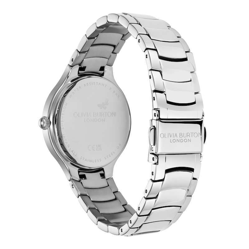 Main Image 5 of Olivia Burton Ladies' Crystal Detail Blush Dial Stainless Steel Watch