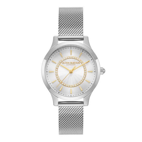 Olivia Burton Women's Stainless Steel Mesh Bracelet Watch