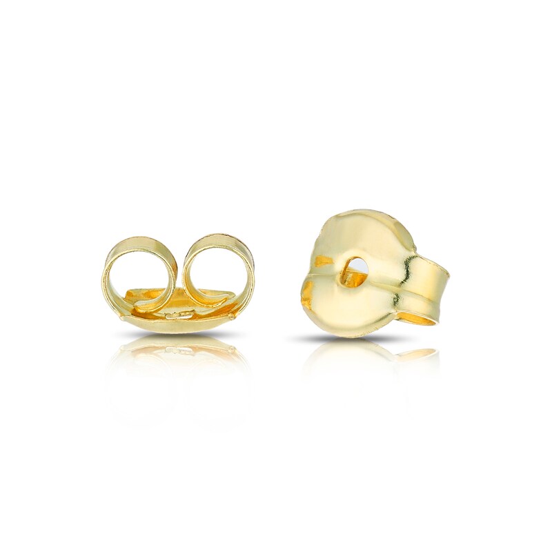 Main Image 2 of 9ct Yellow Gold Cubic Zirconia Round Cut Stud Earrings