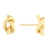 Thumbnail Image 1 of 9ct Yellow Gold Hand Tied Knot Stud Earrings