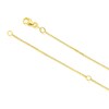 Thumbnail Image 3 of 9ct Yellow Gold Round & Baguette Cubic Zirconia Open Square Necklace