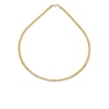 Thumbnail Image 1 of 9ct Yellow & White Gold 17&quot; Bar Set Curb Chain