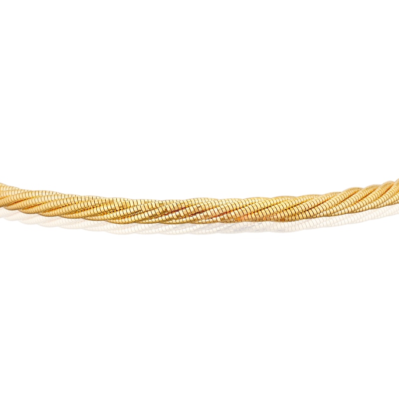 Main Image 2 of 9ct Yellow Gold Adjustable 7.5&quot; Twisted Bracelet